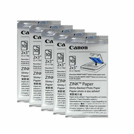 5 x Genuine HP / Canon 1RF42A Sprocket Zink Photo Paper 2 Inches x 3 Inches (5 Pack x 50 Sheets)