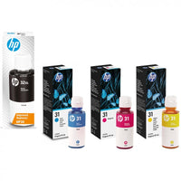 
              4 x Genuine HP 32XL Black + HP 31 Colour Ink Bottle 1VV24AA, 1VU26AA - 1VU28AA (1BK 1C 1M 1Y)
            