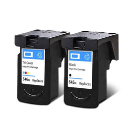 2 x Compatible Canon PG-645XL CL-646XL Ink Cartridge (1BK 1CL)