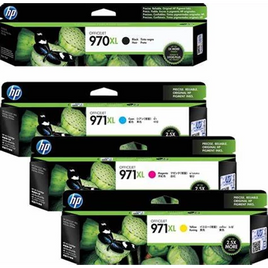 4 x Genuine HP 970XL 971XL Ink Cartridge CN625AA - CN628AA (1BK 1C 1M 1Y)