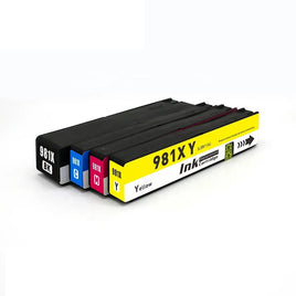 5 x Compatible HP 981X Ink Cartridge L0R12A - L0R09A (2BK 1C 1M 1Y)