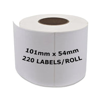 
              2 x Compatible Dymo 99014 / S0722430 Label Roll 54mm x 101mm - 220 Labels per Roll
            