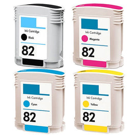 5 x Compatible HP 10 + HP 82 Ink Cartridge C4844AA, C4911A - C4913A (2BK 1C 1M 1Y)