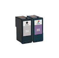 
              2 x Compatible Lexmark No. 34 + No. 35 Ink Cartridge 18C0034 + 18C0035 (1BK 1CL)
            