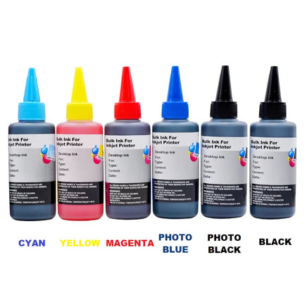 6 x Compatible Canon PGI680 CLI681 Refill 100ml Ink Kit