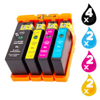 
              10 x Compatible Lexmark 100XL Ink Cartridge 14N1068A - 14N1071A
            