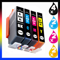 
              10 x Compatible HP 564XL High Yield Ink Cartridge CN684WA - CB325WA (4BK 2C 2M 2Y)
            