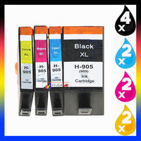 
              10 x Compatible HP 905XL High Yield Ink Cartridge T6M05AA - T6M17AA (4BK 2C 2M 2Y)
            