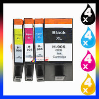 
              16 x Compatible HP 905XL High Yield Ink Cartridge T6M05AA - T6M17AA (4BK 4C 4M 4Y)
            