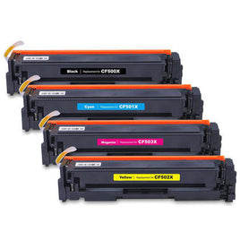 8 x Compatible HP 202X Toner Cartridge CF500X - CF503X (2BK 2C 2M 2Y)