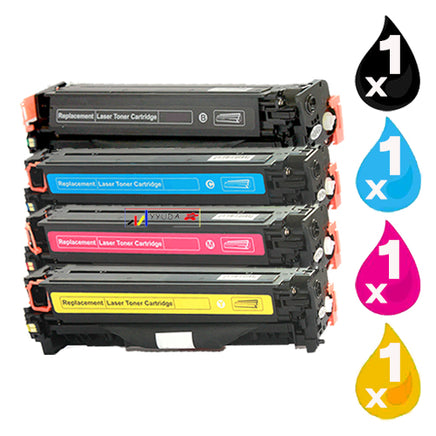 4 x Compatible HP 206X Toner Cartridge W2110X - W2113X