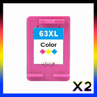 
              2 x Compatible HP 63XL Tri Colour Inkjet Cartridge F6U63AA - 330 Pages
            