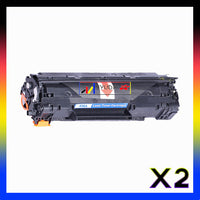 
              2 x Compatible HP 36A Black Toner Cartridge CB436A - 2,000 Pages
            