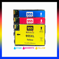 
              3 x Compatible HP 955XL CMY High Yield Colour Ink Cartridge L0S63AA - L0S69AA (1C 1M 1Y)
            