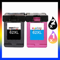 
              3 x Compatible HP 62XL High Yield Inkjet Cartridges C2P05AA + C2P07AA (2BK 1CL)
            