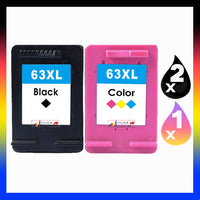 
              3 x Compatible HP 63XL High Yield Inkjet Cartridge F6U64AA + F6U63AA (2BK 1CL)
            