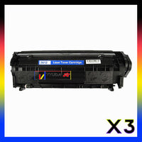 
              3 x Compatible HP Q2612A / Q2612X Black Toner Cartridge - 2,500 Pages
            