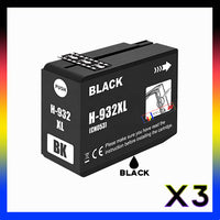 
              3 x Compatible HP 932XL Black High Yield Ink Cartridge CN053AA - 1,000 Pages
            