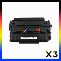 
              3 x Compatible HP 55X Black Toner Cartridge CE255X - 12,000 Pages
            