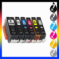 
              42 x Compatible Canon PGI-520 CLI-521 Ink Cartridge (7BK 7PBK 7C 7M 7Y 7G)
            