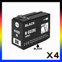 
              4 x Compatible HP 932XL Black High Yield Ink Cartridge CN053AA - 1,000 Pages
            