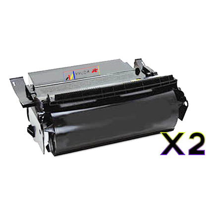 2 x Compatible Lexmark 64017HR Black Toner Cartridge