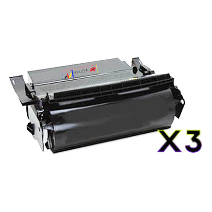 3 x Compatible Lexmark 64017HR Black Toner Cartridge