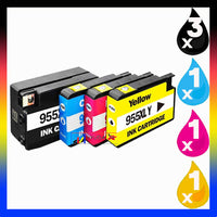 
              6 x Compatible HP 955XL High Yield Ink Cartridge L0S63AA - L0S72AA (3BK 1C 1M 1Y)
            