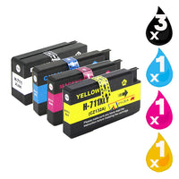 
              6 x Compatible HP 711XL Ink Cartridge CZ130A - CZ133A
            