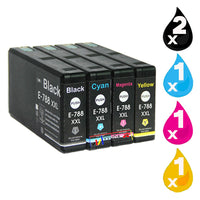 
              5 x Compatible Epson 788XXL High Yield Ink Cartridge C13T788192 - C13T788492
            