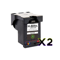 
              2 x Compatible HP 804XL Black Inkjet Cartridge T6N12AA
            