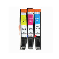 
              3 x Compatible HP 905XL CMY High Yield Colour Ink Cartridge T6M05AA - T6M13AA (1C 1M 1Y)
            