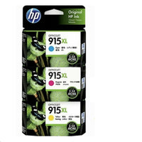 
              3 x Genuine HP 915XL CMY Colour Ink Cartridge 3YM19AA - 3YM21AA (1C 1M 1Y)
            