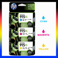 
              3 x Genuine HP 915XL CMY Colour Ink Cartridge 3YM19AA - 3YM21AA
            