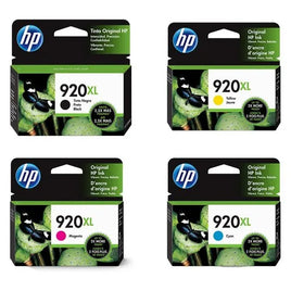 4 x Genuine HP 920XL Ink Cartridge CD972AA - CD975AA (1BK 1C 1M 1Y)