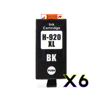 
              6 x Compatible HP 920XL High Yield Black Ink Cartridge CD975AA
            