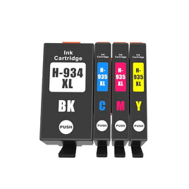 10 x Compatible HP 934XL 935XL High Yield Ink Cartridge C2P23AA - C2P26AA (4BK 2C 2M 2Y)