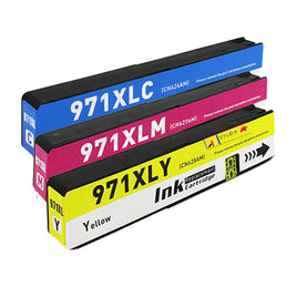 3 x Compatible HP 971XL CMY Colour Ink Cartridge CN626AA - CN628AA