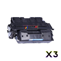 
              3 x Compatible HP 61X Black Toner Cartridge C8061X - 10,000 Pages
            