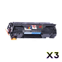 
              3 x Compatible HP 85A Black Toner Cartridge CE285A
            