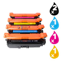 
              5 x Compatible HP 507X / 507A Toner Cartridge CE400X - CE403A
            