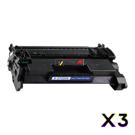 3x Compatible CF228A Black Toner Cartridge