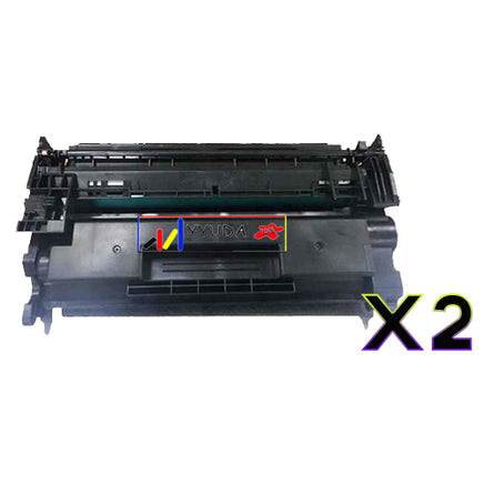 2 x Compatible HP 76A "WITH CHIP" Black Toner Cartridge CF276A