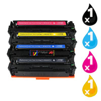 
              4 x Compatible HP 201X Toner Cartridge CF400X - CF403X
            