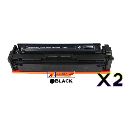 2 x Compatible HP 201X Black Toner Cartridge CF400X