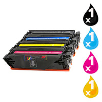 
              4 x Compatible HP 410X Toner Cartridge CF410X - CF413X
            