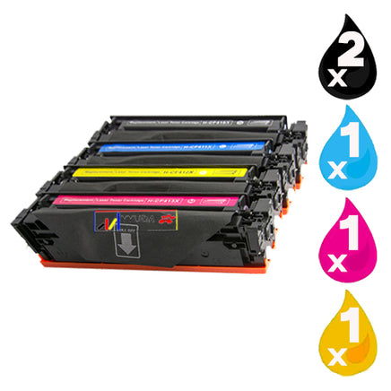 5 x Compatible HP 410X Toner Cartridge CF410X - CF413X