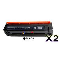 
              2 x Compatible HP 202X Black Toner Cartridge CF500X
            