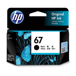 2 x Genuine HP 67 Black Ink Cartridge 3YM56AA