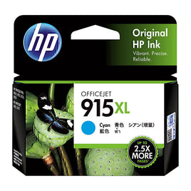 1 x Genuine HP 915XL Cyan Ink Cartridge 3YM19AA